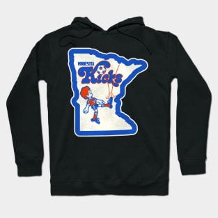 Defunct Minnesota Kicks Soccer Team Jersey Crest Hoodie